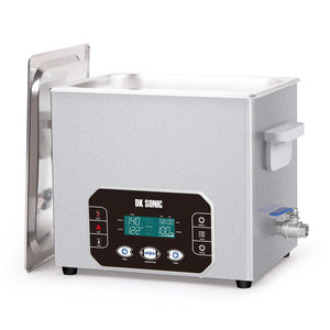 DK SONIC Ultrasonic Cleaner 10L, 240W Heavy-Duty Sonic Cleaner with Smart Touch Control, Five Modes for Motorcycle Engines, Carburetors, Chains,Circuit Board (Include Basket)