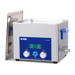 DK SONIC Nettoyeur ultrasonique 15L 360W, Nettoyeur ultrasonique pour carburateurs avec minuterie mécanique intelligente, chauffage et fonction d'ajustement de la puissance pour carburateurs, moteurs de moto, chaînes