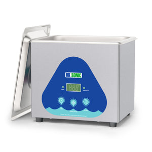 DK SONIC Nettoyeur à Ultrasons, 1.5L 60W Nettoyeur de Lunettes à Ultrasons avec Contrôle Digital, Nettoyeur à Ultrasons pour Chaînes, Bijoux, Nettoyage de Pièces de Monnaie (Paniers Inclus)