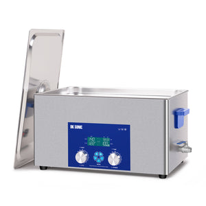 DK SONIC Nettoyeur ultrasonique 22L 480W, Nettoyeur ultrasonique pour carburateurs avec minuterie mécanique intelligente, chauffage et fonction d'ajustement de la puissance pour carburateurs, moteurs de moto, chaînes