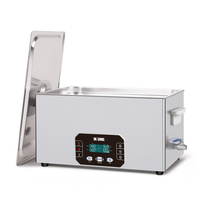 DK SONIC Nettoyeur ultrasonique 22L, 480W Nettoyeur sonique robuste avec commande Smart Touch, cinq modes pour moteurs de moto, carburateurs, chaînes, circuits imprimés (panier inclus)