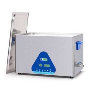 DK SONIC Nettoyeur à Ultrasons 30L, Nettoyeur à Ultrasons Commercial 600W Avec Minuterie Codée, Chauffage Et Panier, Fonctions Multiples Pour Carburateurs, Moteurs De Moto, Carburateurs