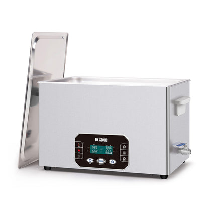 DK SONIC Nettoyeur ultrasonique 30L, 600W Nettoyeur sonique robuste avec commande Smart Touch, cinq modes pour moteurs de moto, carburateurs, chaînes, circuits imprimés (panier inclus)