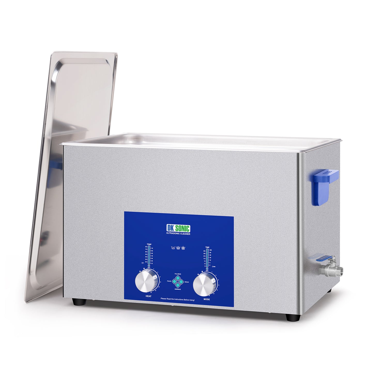 DK SONIC Nettoyeur à Ultrasons 30L, Nettoyeur à Ultrasons Commercial 600W Avec Minuterie Codée, Chauffage Et Panier, Fonctions Multiples Pour Carburateurs, Moteurs De Moto, Carburateurs
