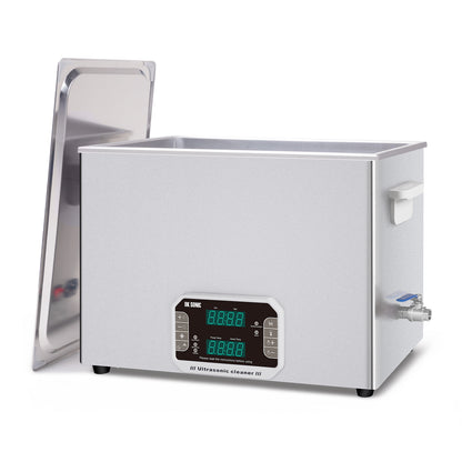 DK SONIC Nettoyeur à Ultrasons 37L, 720W Nettoyeur Sonique Robuste Avec Minuterie, Chauffage Et Commande Tactile, Multi-Applications Pour Moteurs De Moto, Carburateurs, Chaînes (Panier Inclus)