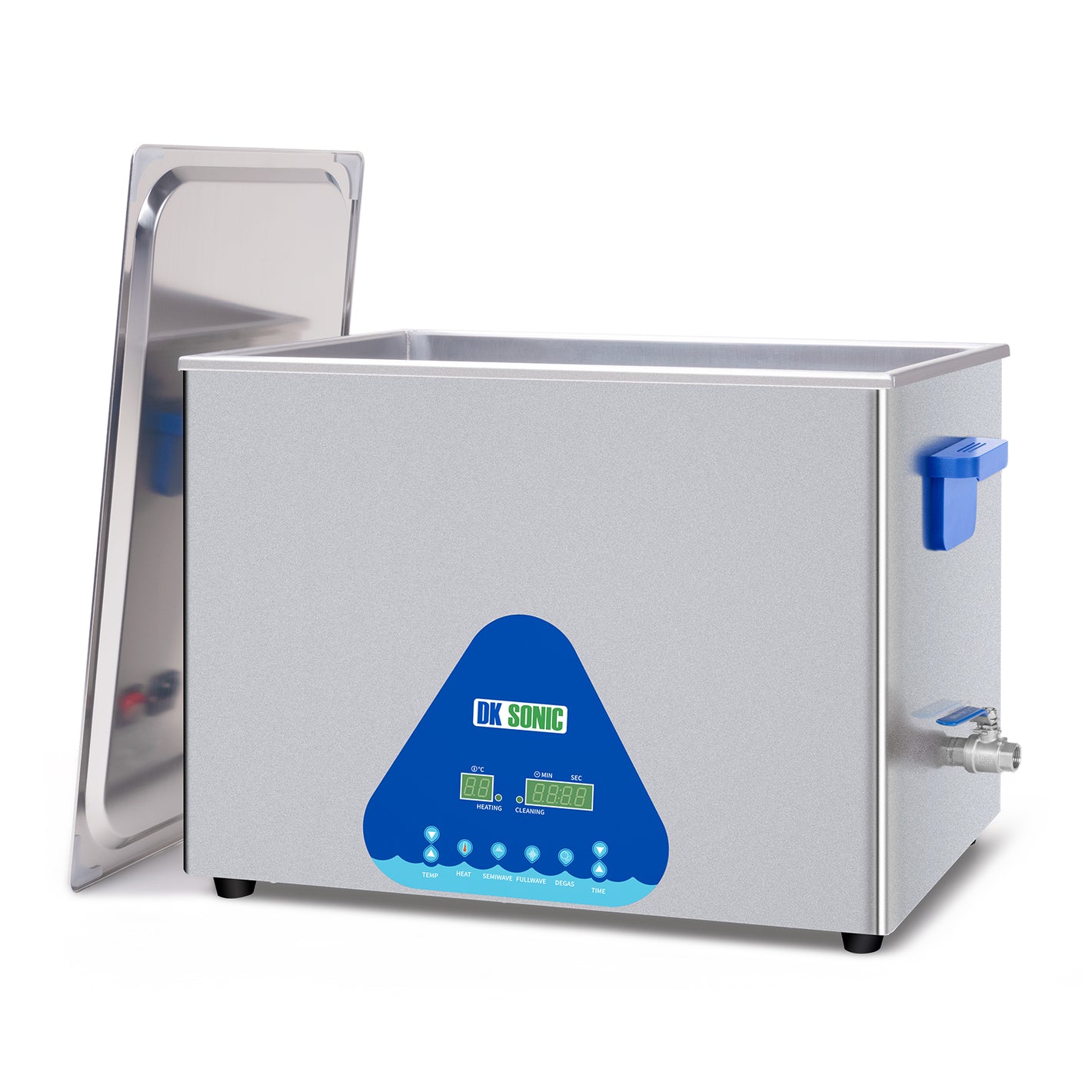 DK SONIC Ultrasonic Cleaner 37L,720W Industrial Ultrasonic Parts Cleaner with Heater&Timer, Digital Control&Basket, Multiple Functions for Motorcycle Engines,Carburetors, Chains