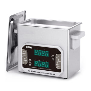 DK SONIC Nettoyeur à Ultrasons 3L, 120W Nettoyeur à Ultrasons De Précision Pour Bijoux Avec Minuterie, Chauffage Et Commande Tactile, Multi-Applications Pour Lunettes, Chaînes, Montres (Panier Inclus)