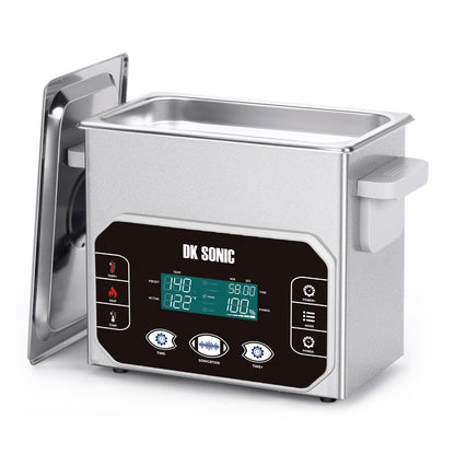 DK SONIC Nettoyeur ultrasonique professionnel 3L, 120W Nettoyeur ultrasonique de précision pour bijoux avec commande tactile intelligente, cinq modes pour lunettes, chaînes, montres, pièces de monnaie (panier inclus)