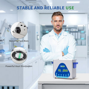 DK SONIC Ultrasonic Cleaner 3L,120W Professional Ultrasonic Jewelry Cleaner with Heater&Timer,Digital Control&Basket, Multiple Functions for Jewelry,Glasses,Chains, Watches