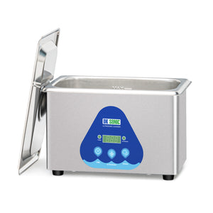 DK SONIC Nettoyeur à Ultrasons, Nettoyeur à Ultrasons Professionnel 35W 900ML pour Montres, Lunettes, Colliers, Pièces de Monnaie, Rasoirs, Bijoux (Cestas Incluidas)