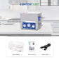 DK SONIC Nettoyeur à Ultrasons 10L 240W, Nettoyeur à Ultrasons pour Carburateurs avec Fonction de Réglage de la Puissance pour le Nettoyage de Pièces, de Circuits Imprimés (Panier Inclus)