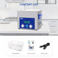 DK SONIC Nettoyeur à Ultrasons 10L,240W Nettoyeur à Ultrasons Commercial avec Minuterie Mécanique Intelligente, Chauffage et Panier, Fonctions Multiples pour Carburateurs, Moteurs de Moto, Chaînes