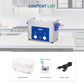 DK SONIC Nettoyeur Industriel à Ultrasons 4L,120W Nettoyeur Commercial à Ultrasons avec Minuterie Codée, Chauffage et Panier, Polyvalent pour Bijoux, Lunettes, Chaînes, Montres