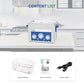 DK SONIC Nettoyeur à Ultrasons Industriel 4L, 120 W, avec Fonction Réglable, Minuterie et Chauffage pour Pièces de Monnaie, Lunettes, Colliers, Montres (Panier Inclus)
