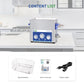 DK SONIC Nettoyeur ultrasonique industriel 6L 180W,Nettoyeur ultrasonique pour carburateurs avec fonction d'ajustement de la puissance, minuterie et chauffage pour le nettoyage de pièces, circuits imprimés, chaînes (panier inclus)