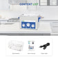 DK SONIC Industrial Ultrasonic Cleaner 4L 120W, Ultrasonic Jewelry Cleaner with Power Adjustable Function, Timer and Heater for Coins, Glasses, Necklaces, Watches Cleaning(Include Basket)